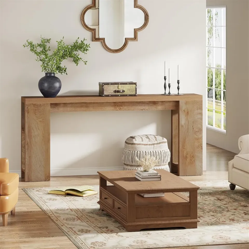 FOLK OAK CONSOLE TABLE