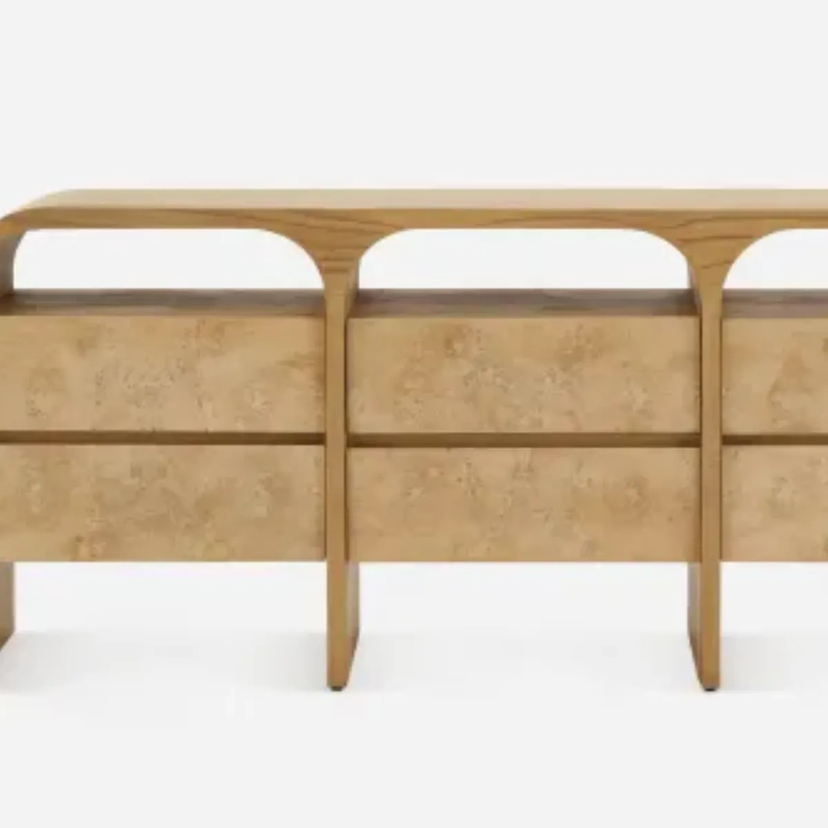ROOT DRESUARİES - OAK VENEER, DRAWER FRONT NATURAL MAZEL ROOT VENEER, 6 DRAWERS