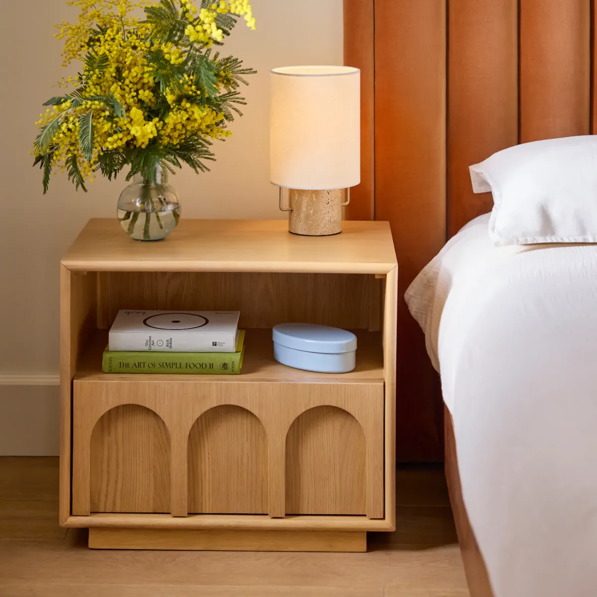 DIVA BEDSIDE TABLE - SINGLE DRAWER