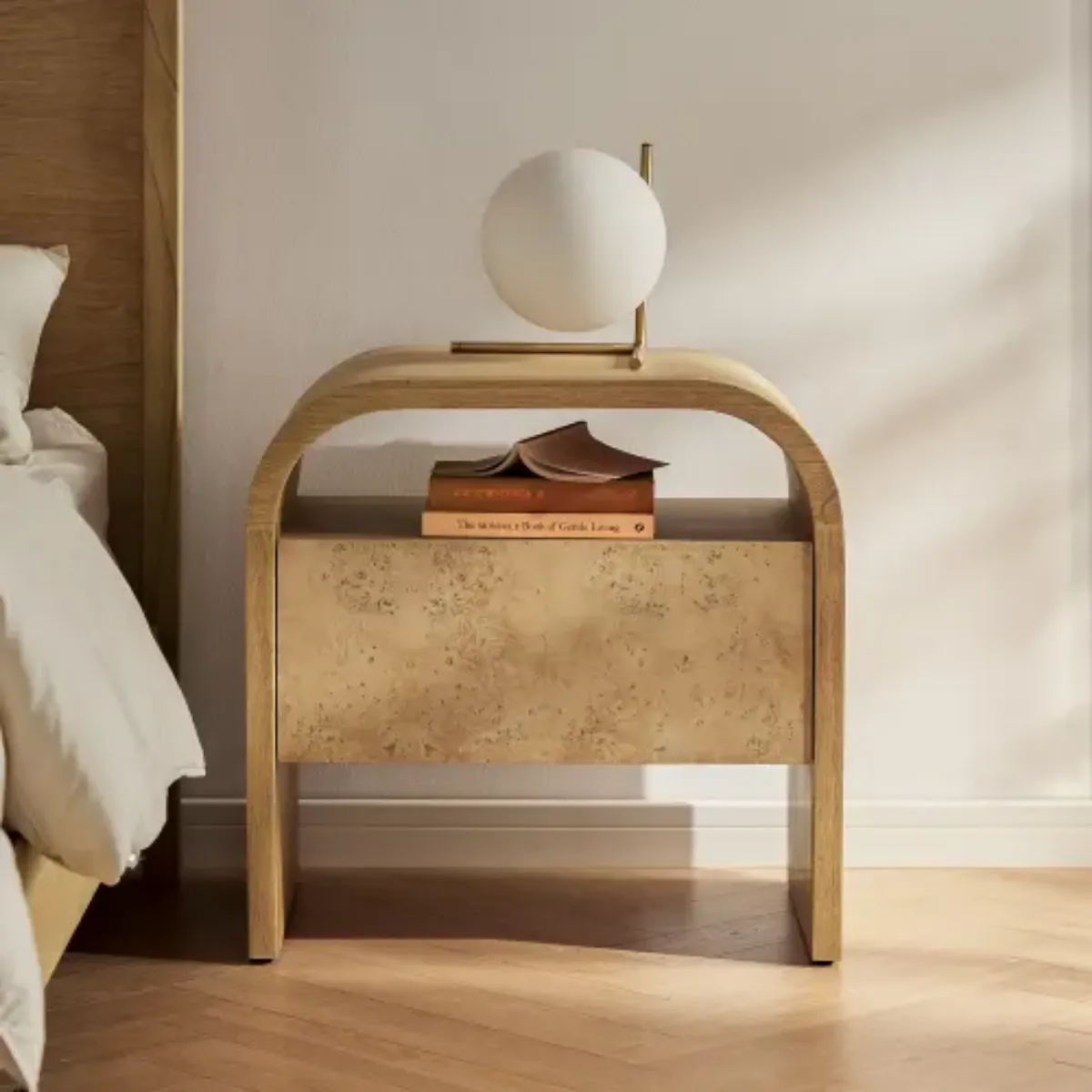 ROOT BEDSIDE TABLE - SINGLE DRAWER